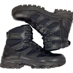 Thorogood Deuce Z-Trac Boots Men's 834-6218 Black 6" Sz 11 Waterproof Side Zip